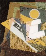 Juan Gris, Newpaper and Fruit dish